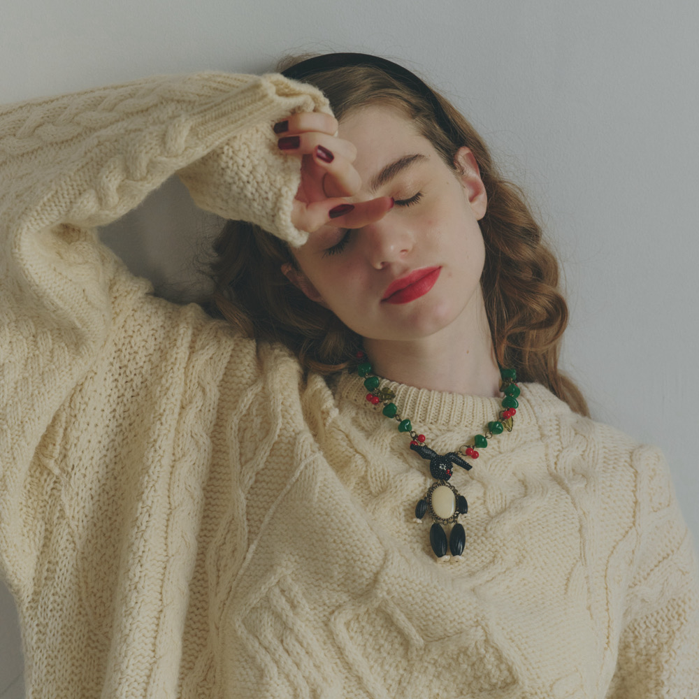 【kinoko　no　harishigoto】うさぎのネックレス