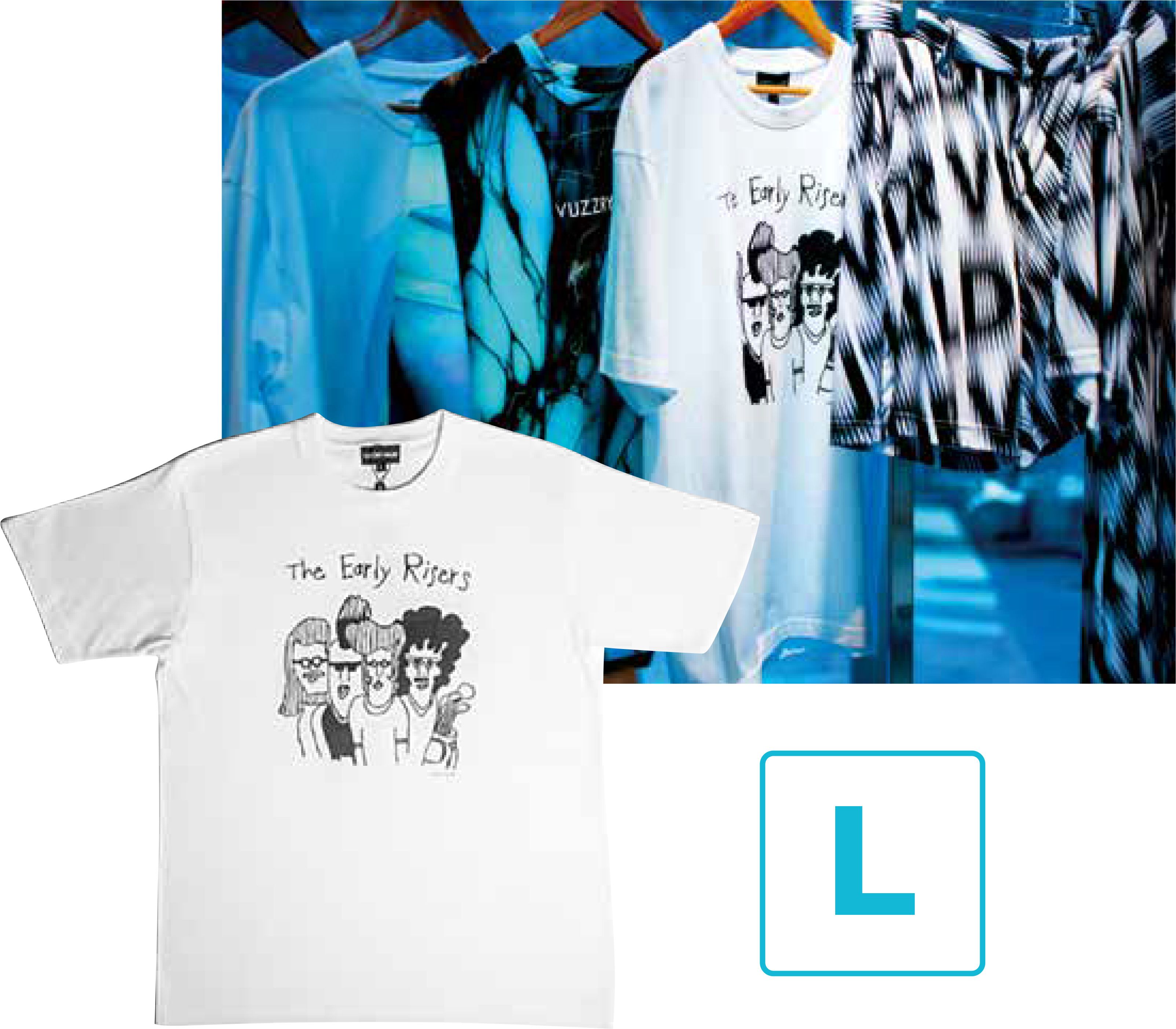 VUZZRY VALDR The Early Risers Tシャツ Lサイズ